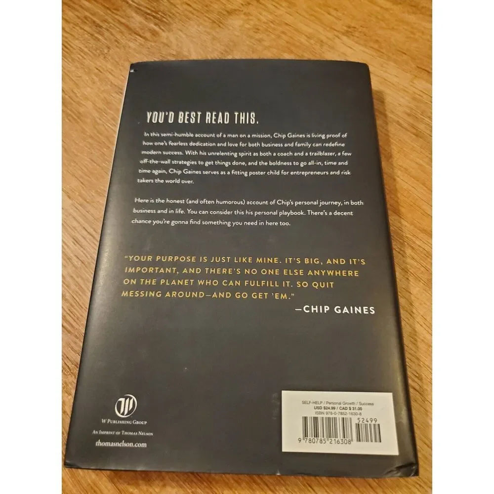 Capital Gaines Hardcover Book Chip Gaines‎ Lessons Learned Magnolia Joanna